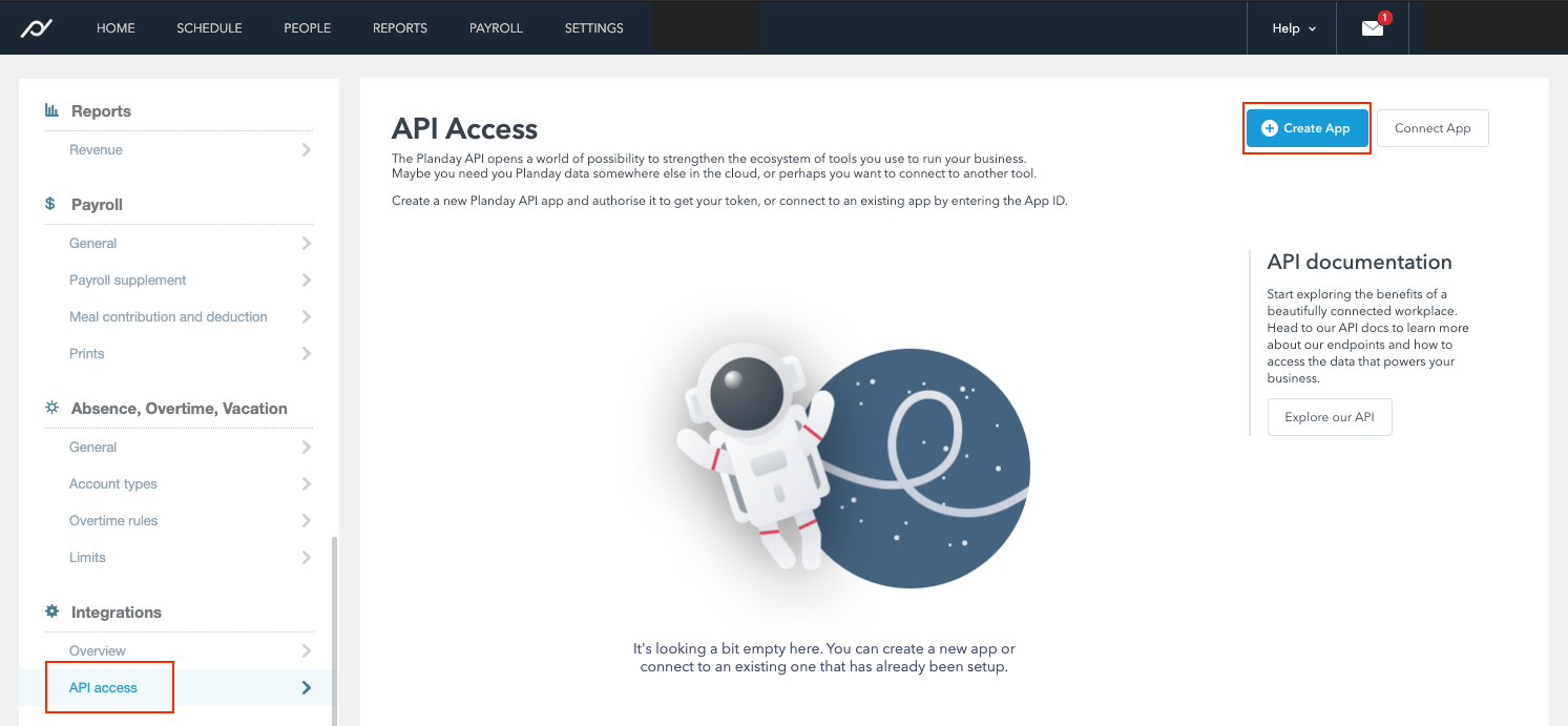 API access